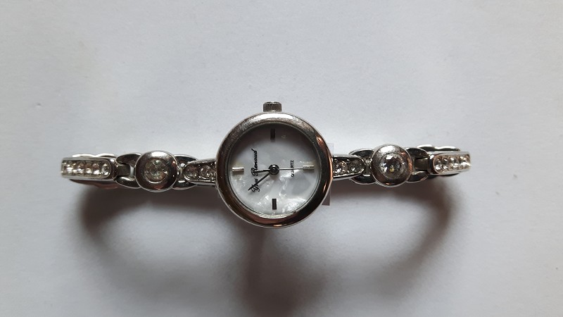 Yves Renauld Ladies Quartz Watch With Bejeweled Housing And Stra